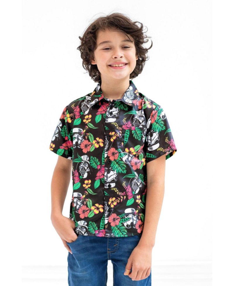 Boy's (6-20) Hawaiian Button Down Shirt