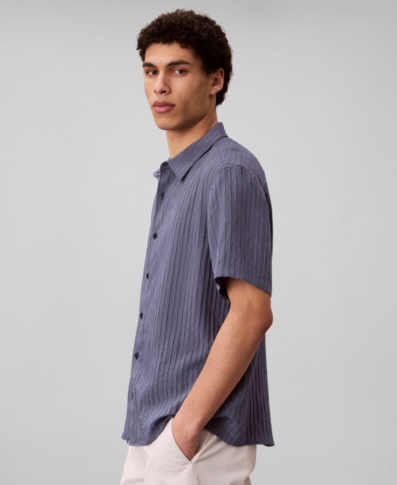 Men's Yarn-Dyed Stripe Classic-Fit Shirt