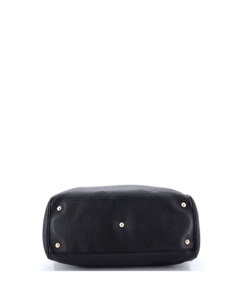 Medium Bamboo Shopper Tote Leather