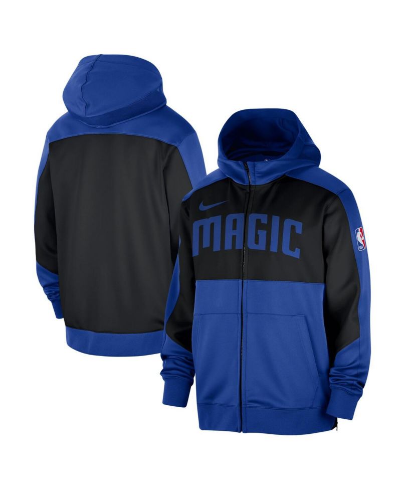 Men's Blue Orlando Magic Authentic On-Court Showtime Performance Full-Zip Hoodie