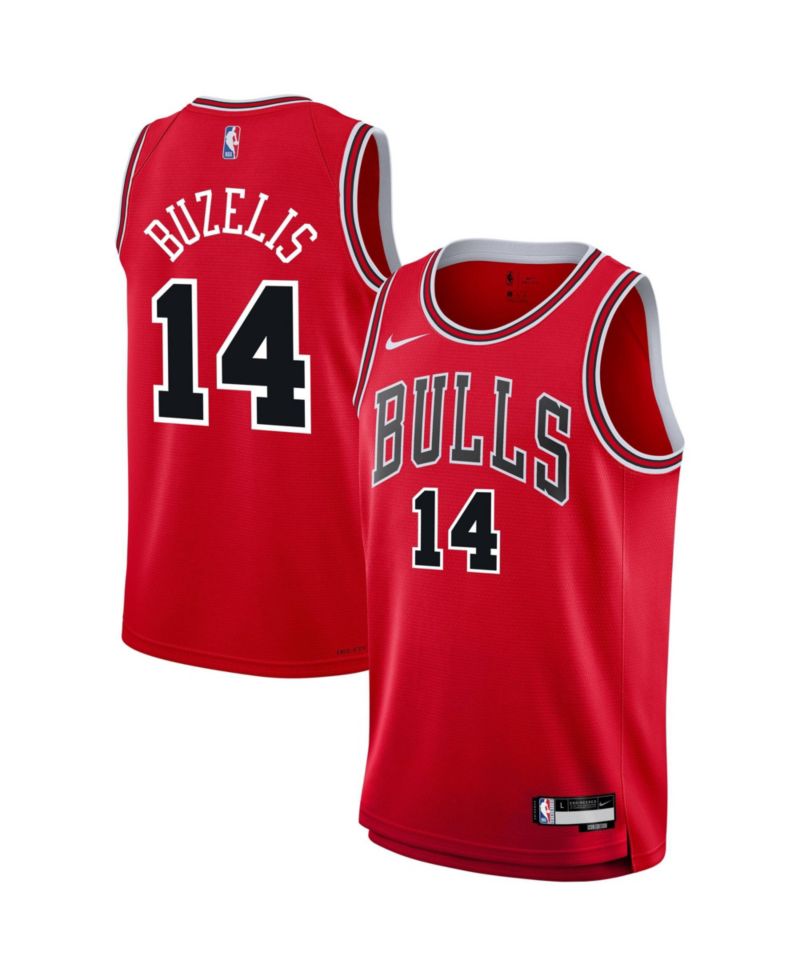 Big Boys and Girls Matas Buzelis Red Chicago Bulls Swingman Jersey - Icon Edition