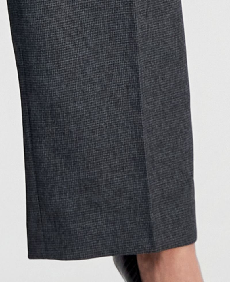 Women's Four-Pocket Jacket & Fly-Front Wide-Leg Pants Suit