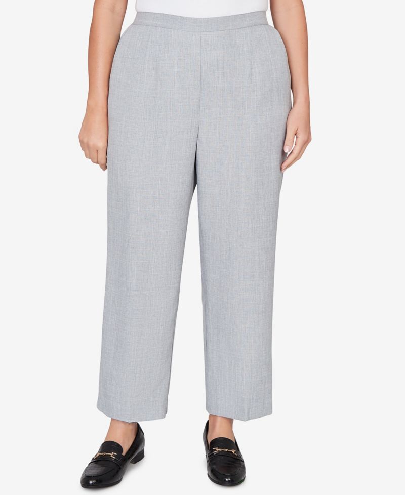 Plus Size Al Fresco Tailored Flat Front Short Length Pants