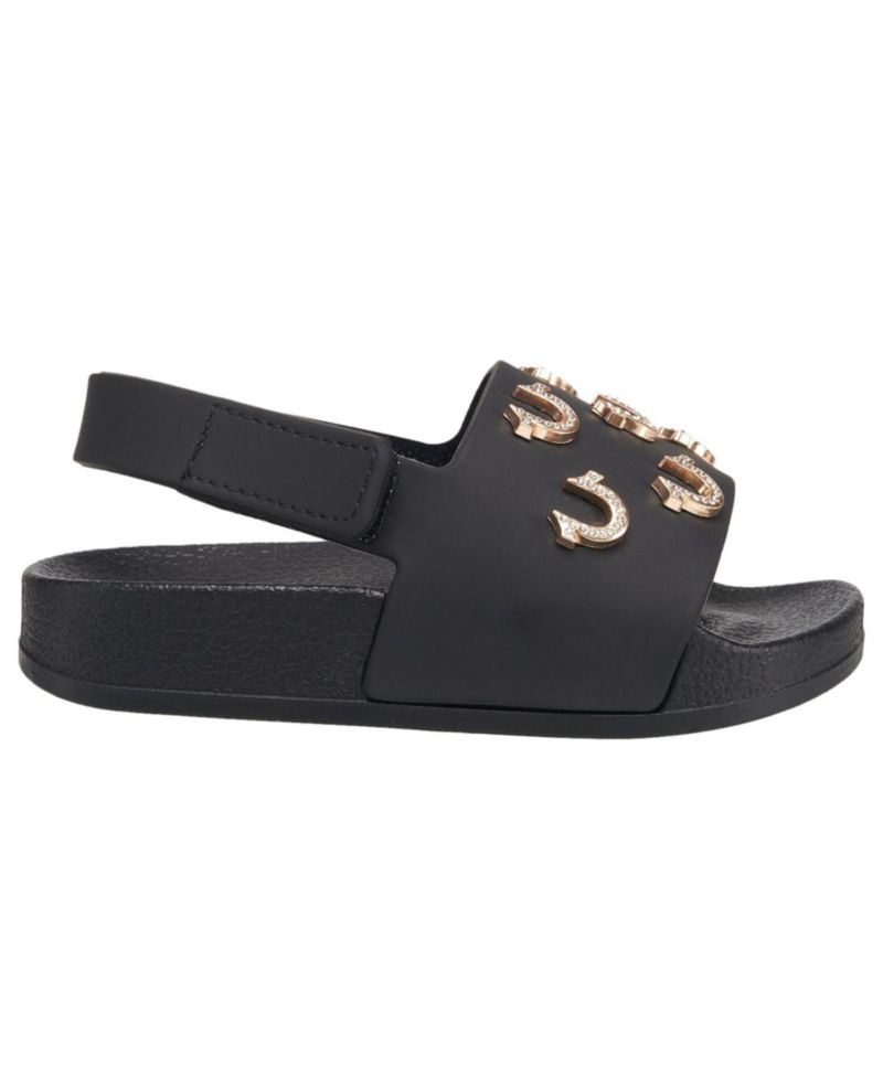 Big Girls 5-10 Kash Bling Horseshoe Logo Slide
