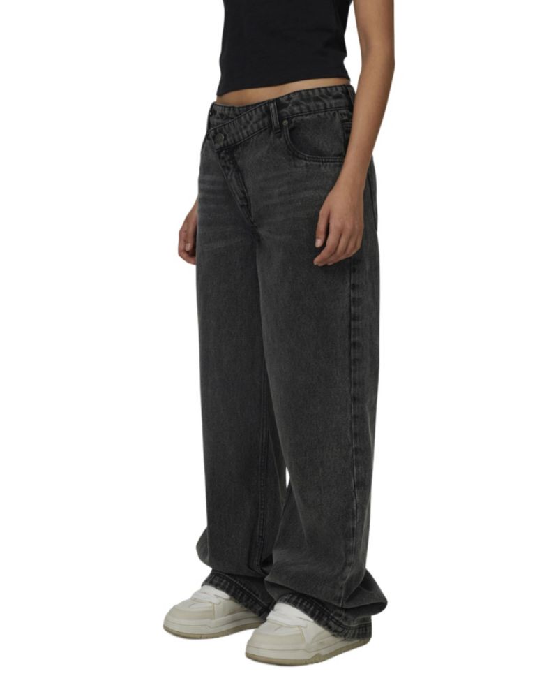 Women's Baggy Vintage Wash Denim Jeans