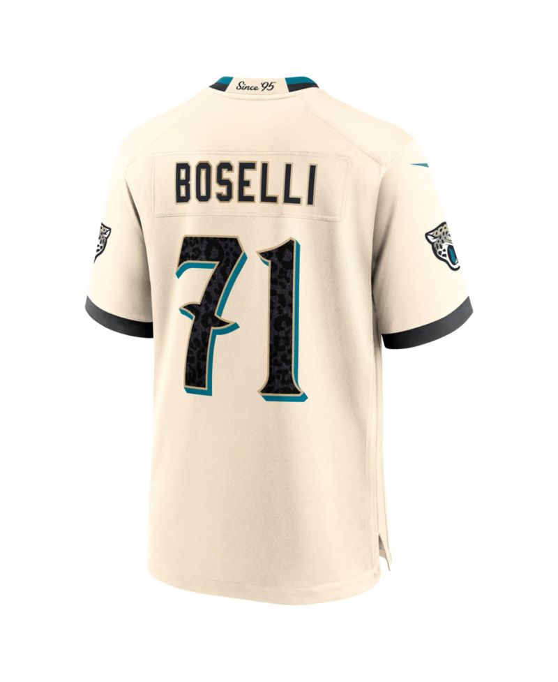 Men's Tony Boselli Natural Jacksonville Jaguars 2026 Rivalries Collection Game Jersey