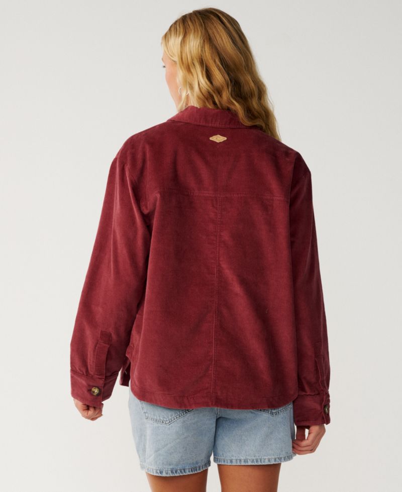 Women's Keepsakes Washed Cord Cotton Button-Front Shirt
