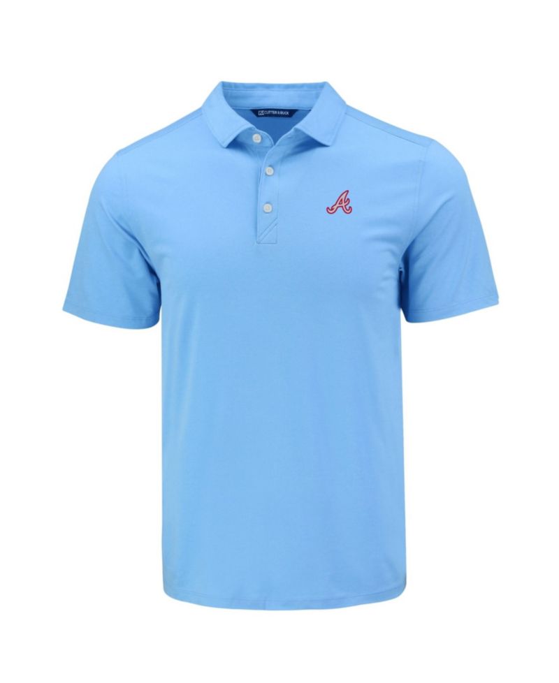 Men's Powder Blue Atlanta Braves Coastline Epic Comfort Polo Shirt