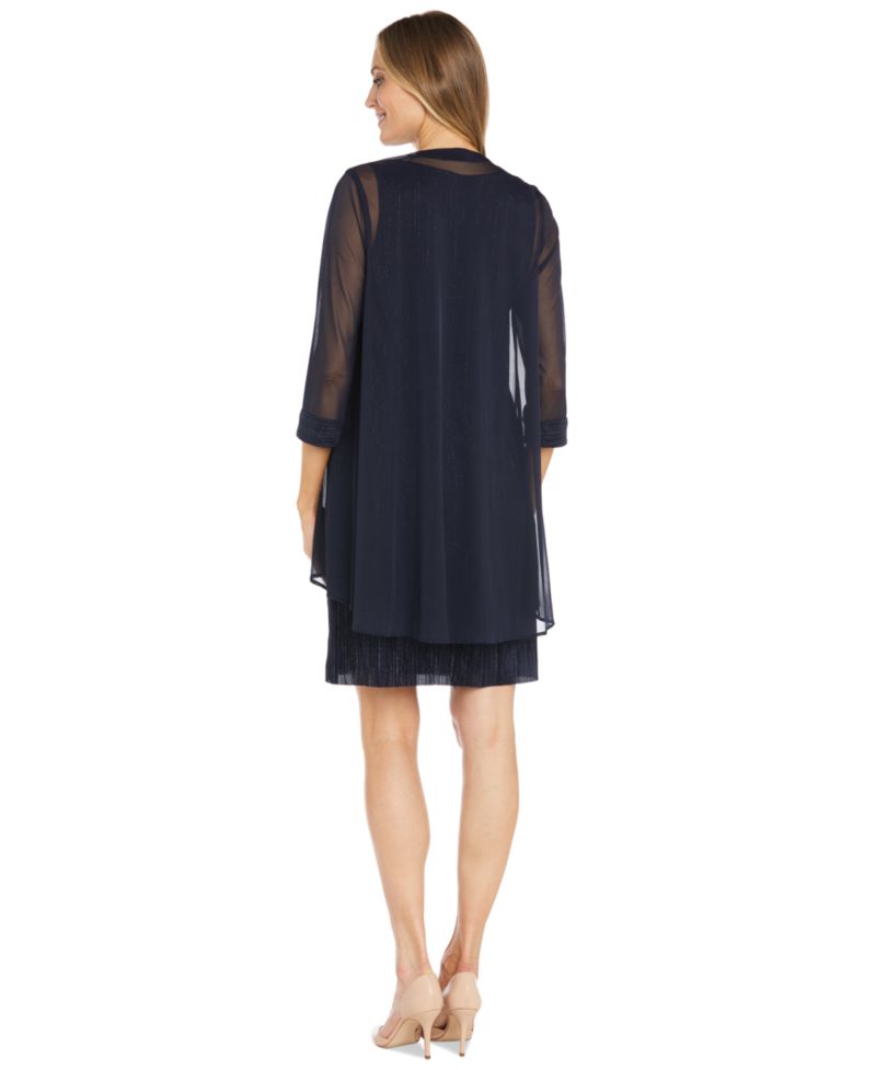Women's Embellished-Neck Jacket Dress