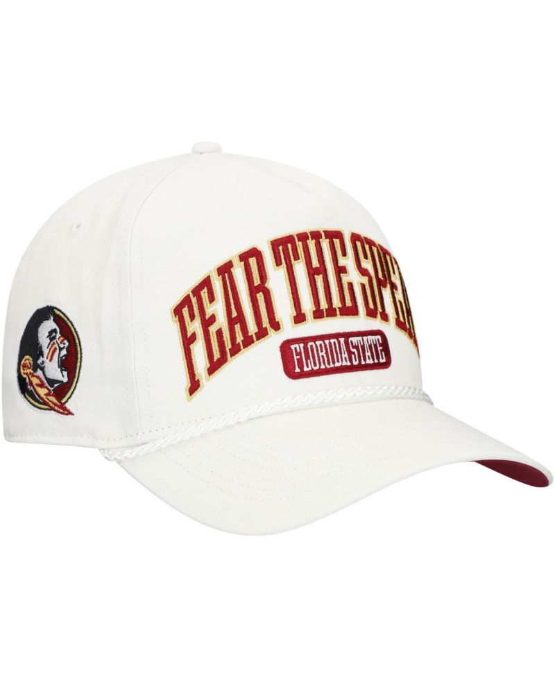 Men's White Florida State Seminoles Local Arch Hitch Snapback Hat
