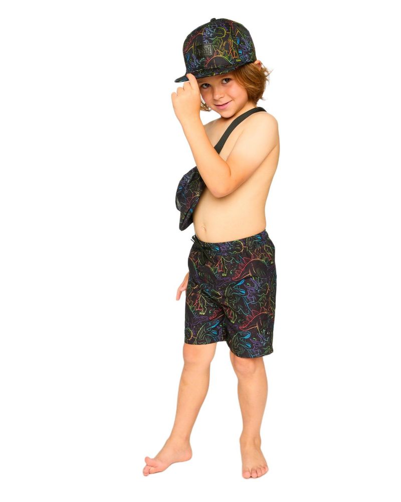 Baby Boys Swim Trunks Dinosaur Print