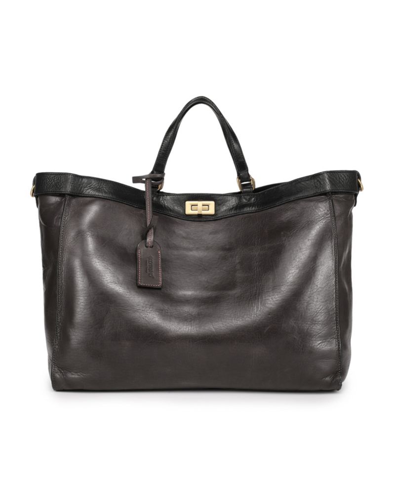 Ixia Jet Set Large Leather Tote Bag