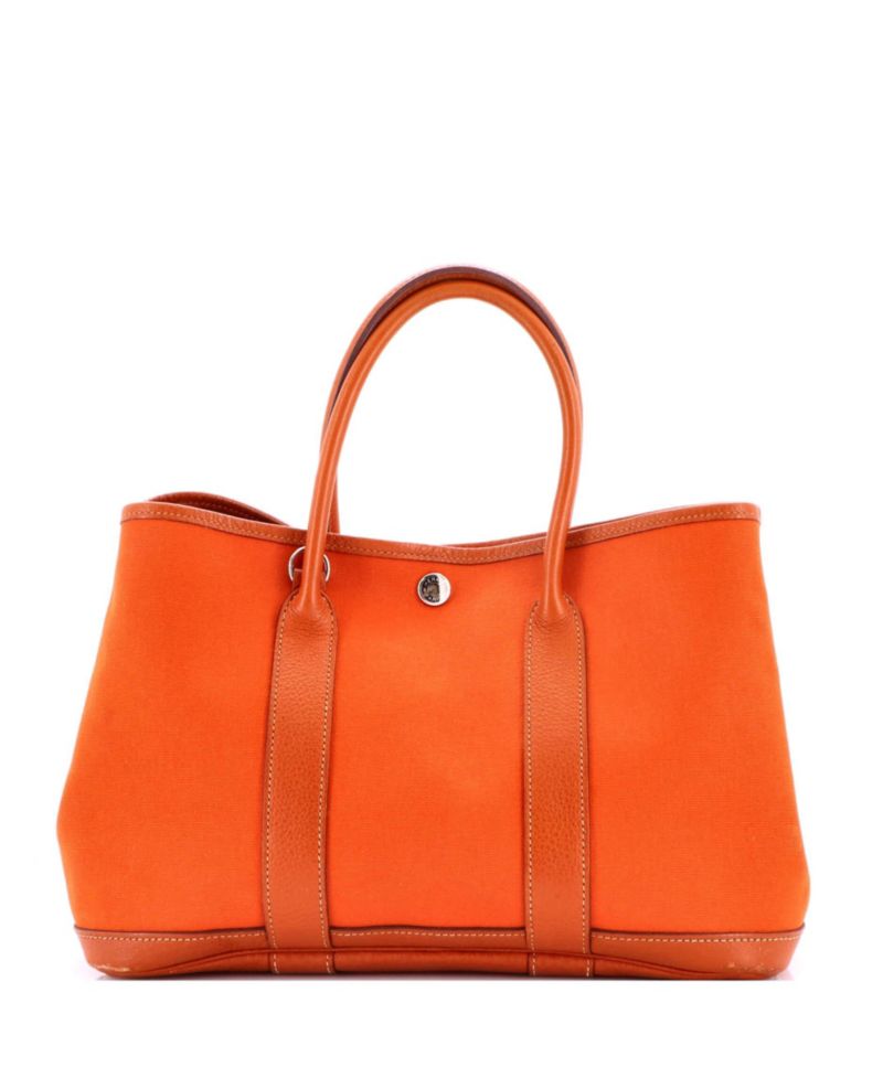 30 Garden Party Tote Toile and Leather