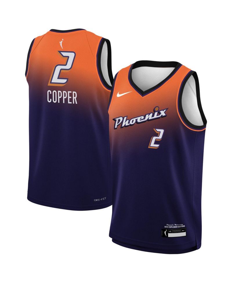 Big Boys and Girls Kahleah Copper Purple Phoenix Mercury Explorer Swingman Jersey