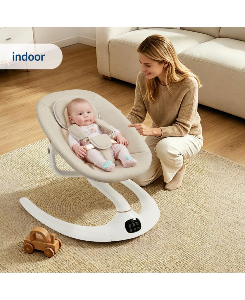 Motorized Sturdy Steel Frame Swing