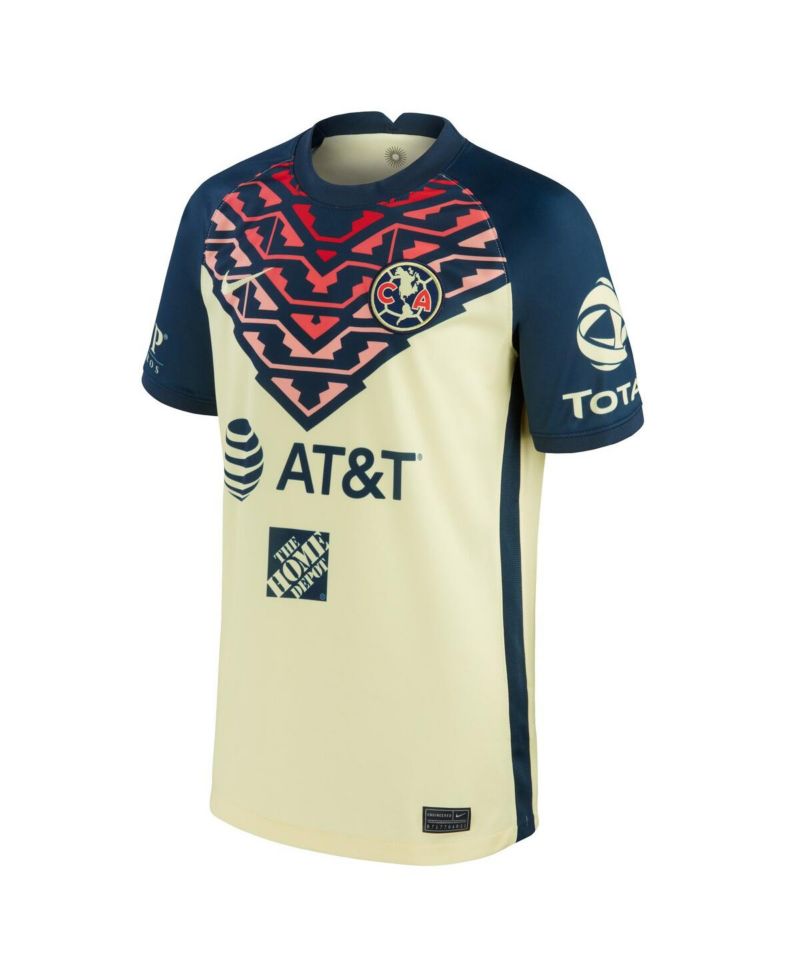 Big Boys Yellow Club America 2021/22 Home Breathe Stadium Replica Jersey