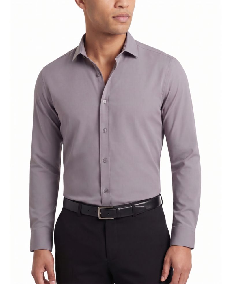 Men's Performance Stretch Solid Button-Down Shirt