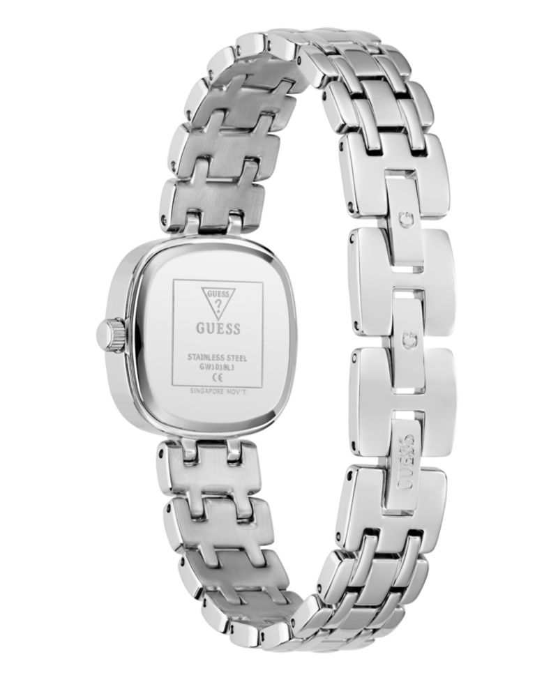Women's Quartz Silver-Tone Stainless Steel Analog Watch, 25mm