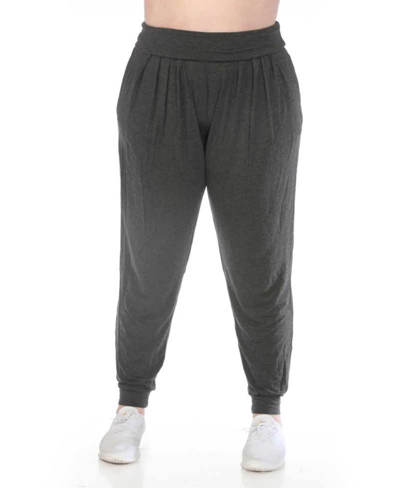 Plus Size High-Waist Pleated Lounge Pants