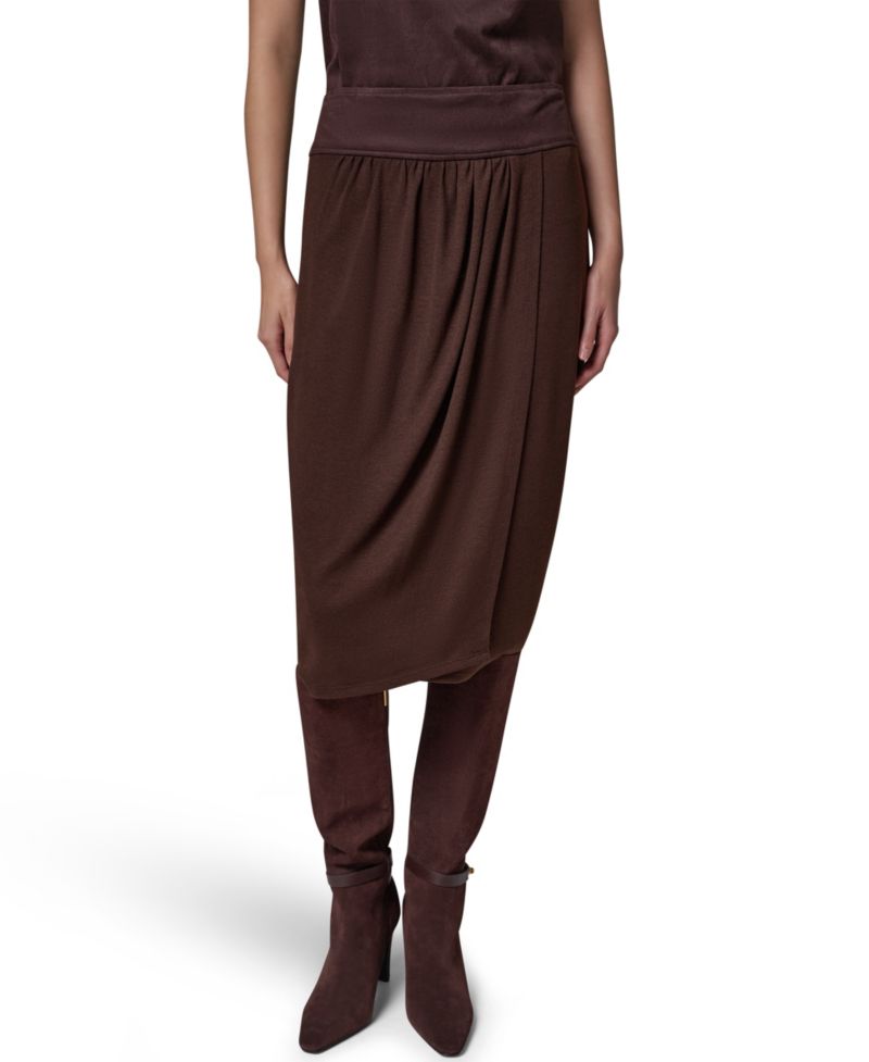 Women's High-Waisted Midi Wrap Skirt