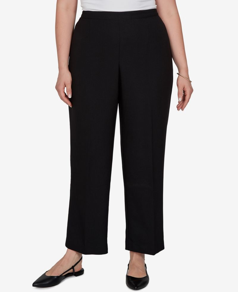 Plus Size Pull-On Straight-Leg Pants