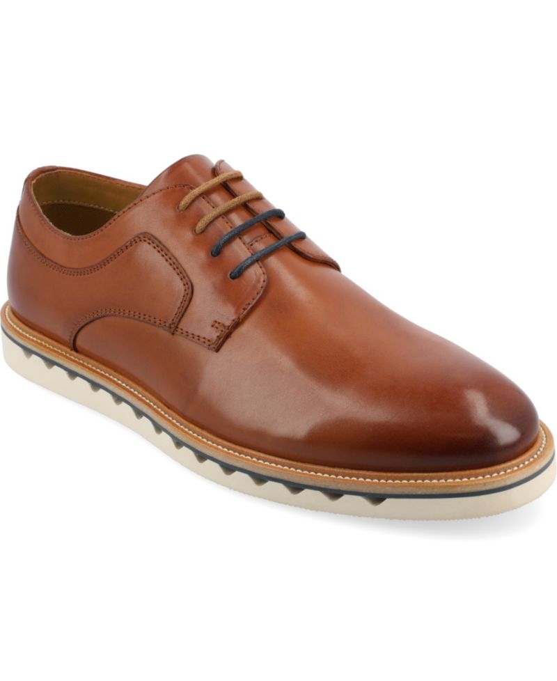 Men's William Tru Comfort Foam Plain Toe Lace-Up Derby Shoes