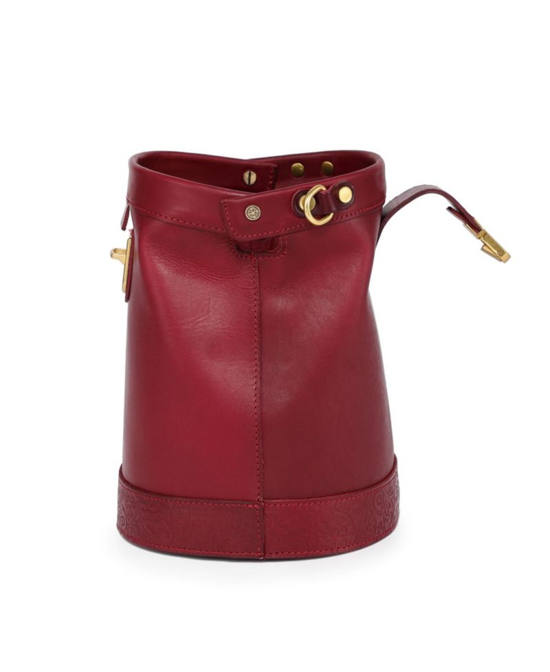 Doctor Mini Leather Bucket Crossbody Bag