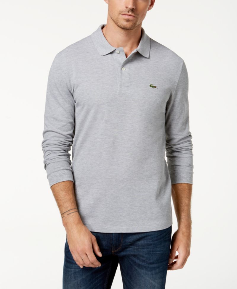 Men's Classic Fit Long-Sleeve Polo Shirt