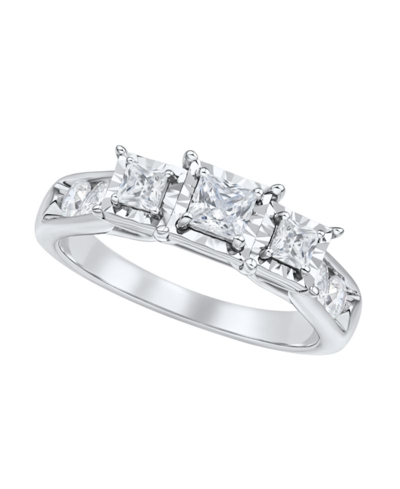 Diamond Engagement Ring (1 ct. t.w.) in 10k White Gold