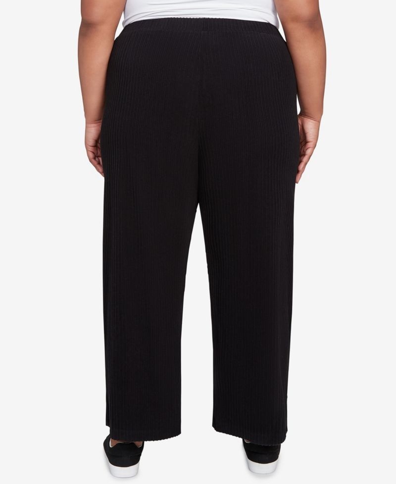 Plus Size Lake Champlain Ribbed Knit Ankle Pants