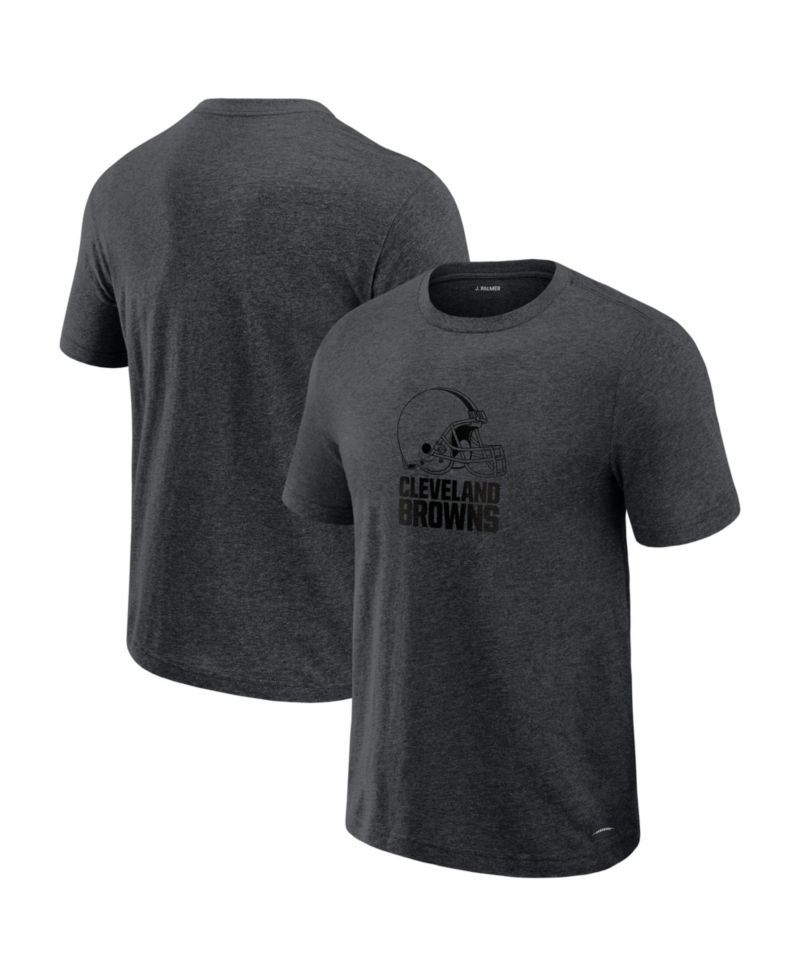Men's Graphite Cleveland Browns Players Lounge Tri-Blend T-Shirt