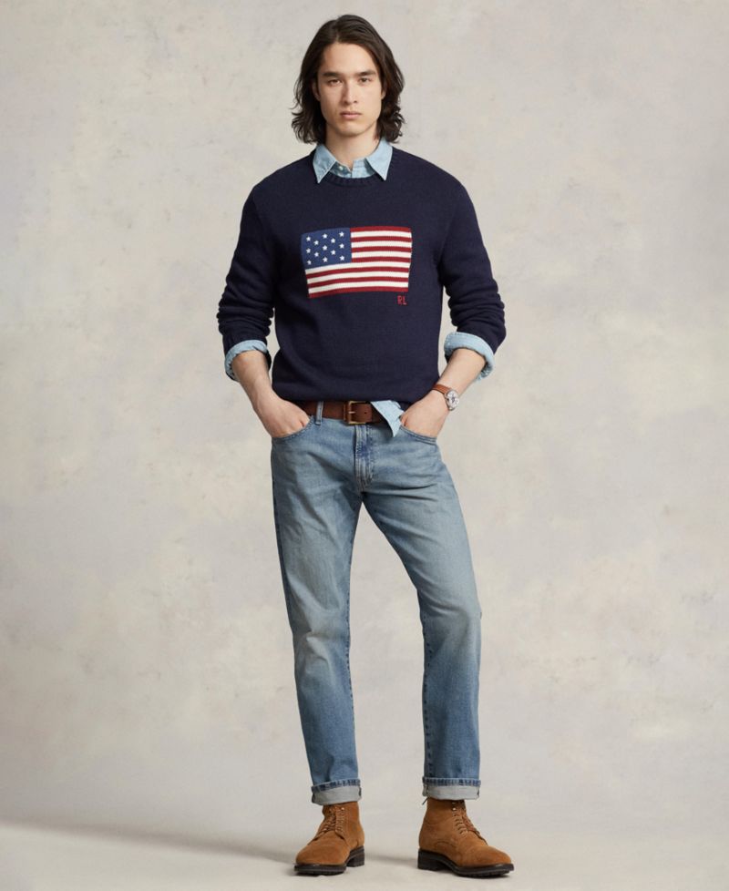 Мужские свободные прямые джинсы Hampton
