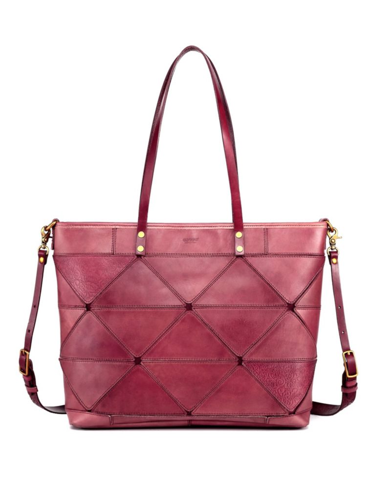 Women's Genuine Leather Prism Tote Bag