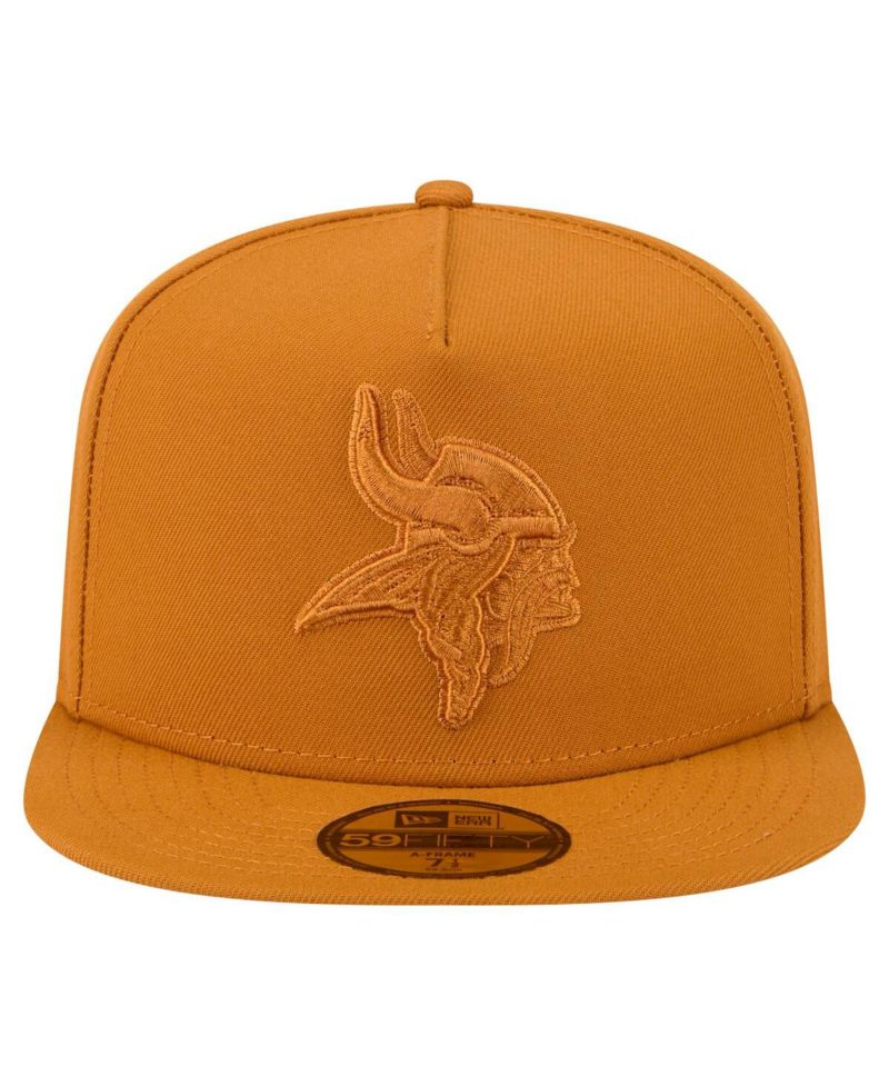 Men's Brown Minnesota Vikings Color Pack A-Frame 59FIFTY Fitted Hat