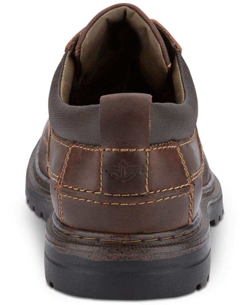 Men's Warden Plain-Toe Leather Oxfords