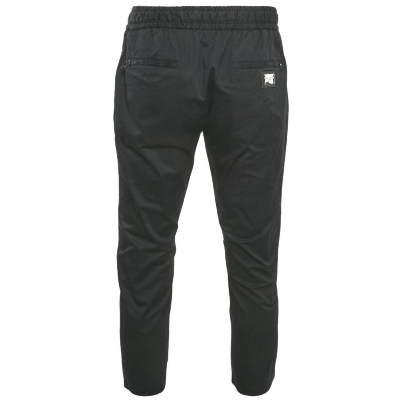 Men's Black Stretch Cotton Jogging Pants