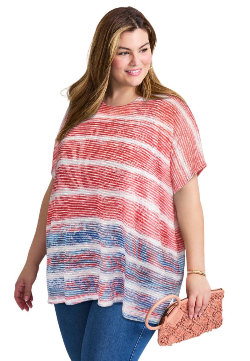 Women's Plus Size Lightweight Dolman Sweater