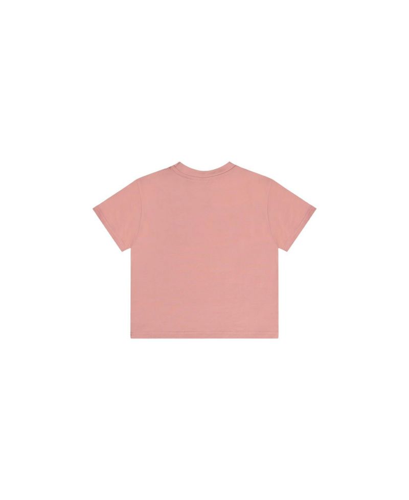 Little and Big Girl 6-14 Heavy Jersey Wide Short Sleeve T-Shirt