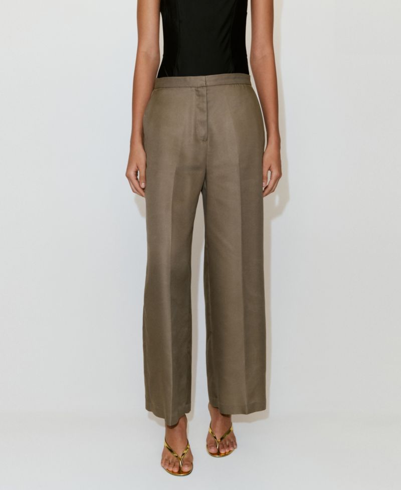 Women's High-Waisted Lyocell Pants