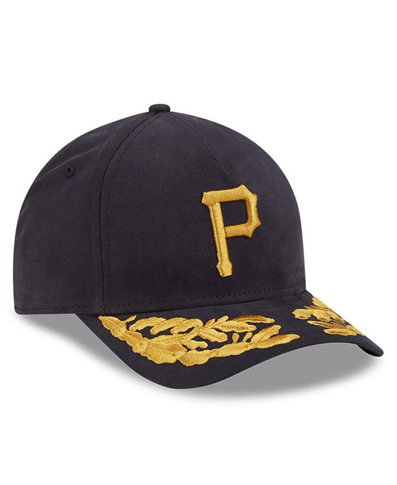 Men's Black Pittsburgh Pirates A-Frame 9FORTY Adjustable Hat