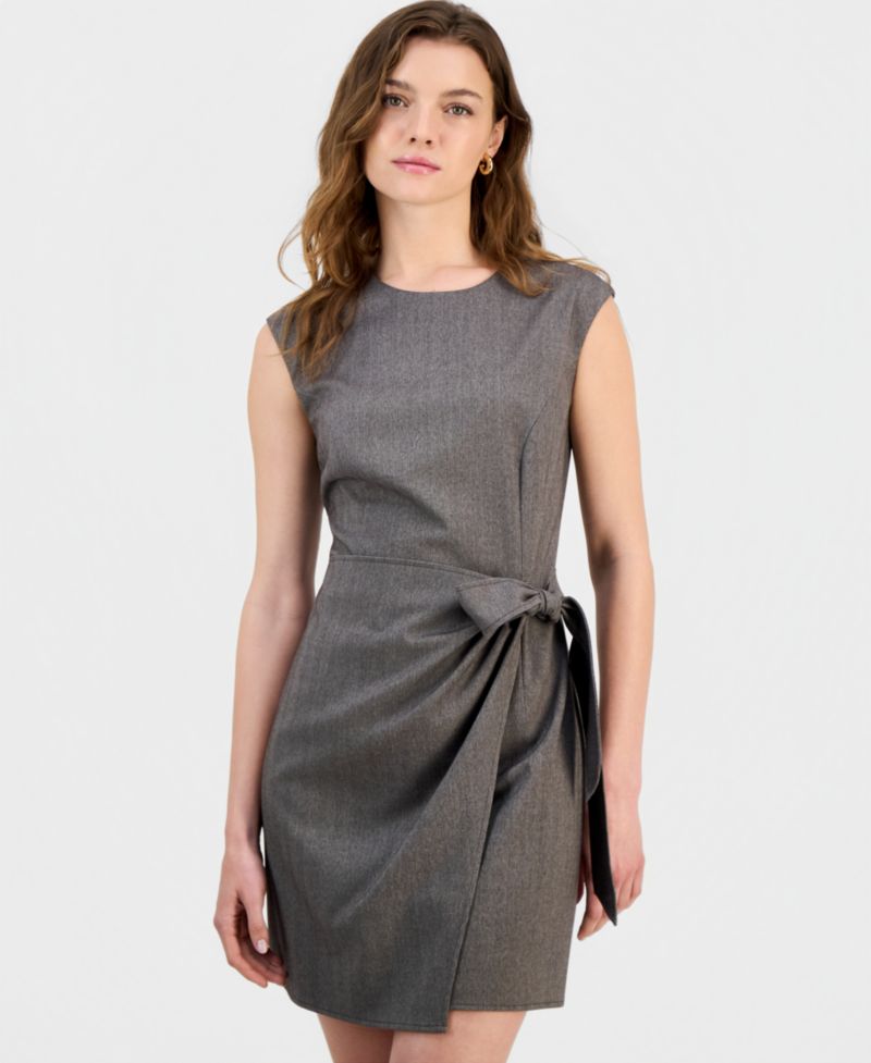 Women's Tailored Side-Tie Mini Dress