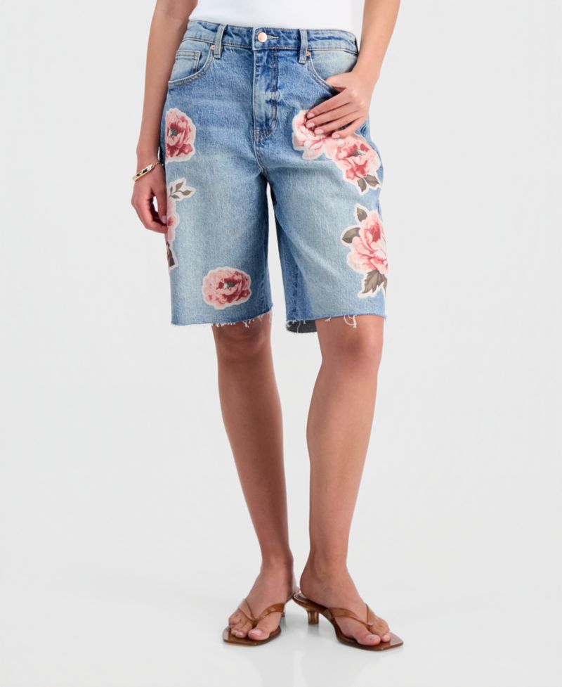 Women's Floral Patchwork Jorts