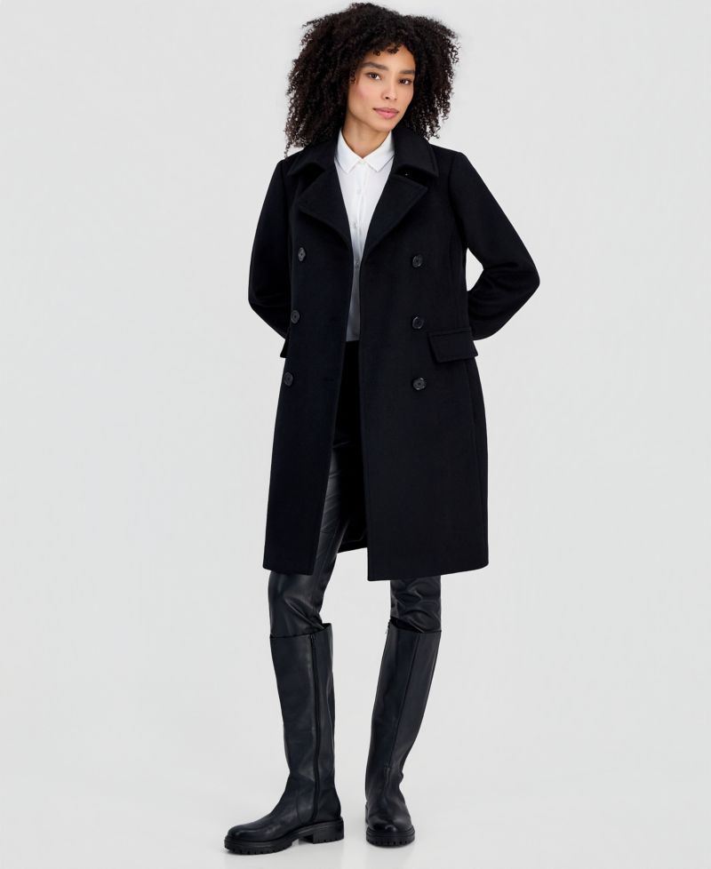 Women's Double-Breasted Coat, Created for Macy's