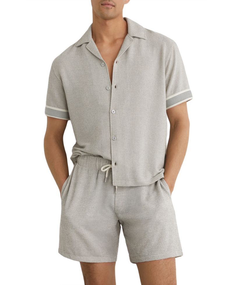 Men's Dornie Stripe Tape Printed Shirt