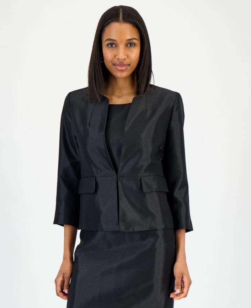 Women's Open-Front Jacket & Sleeveless Sheath Dress