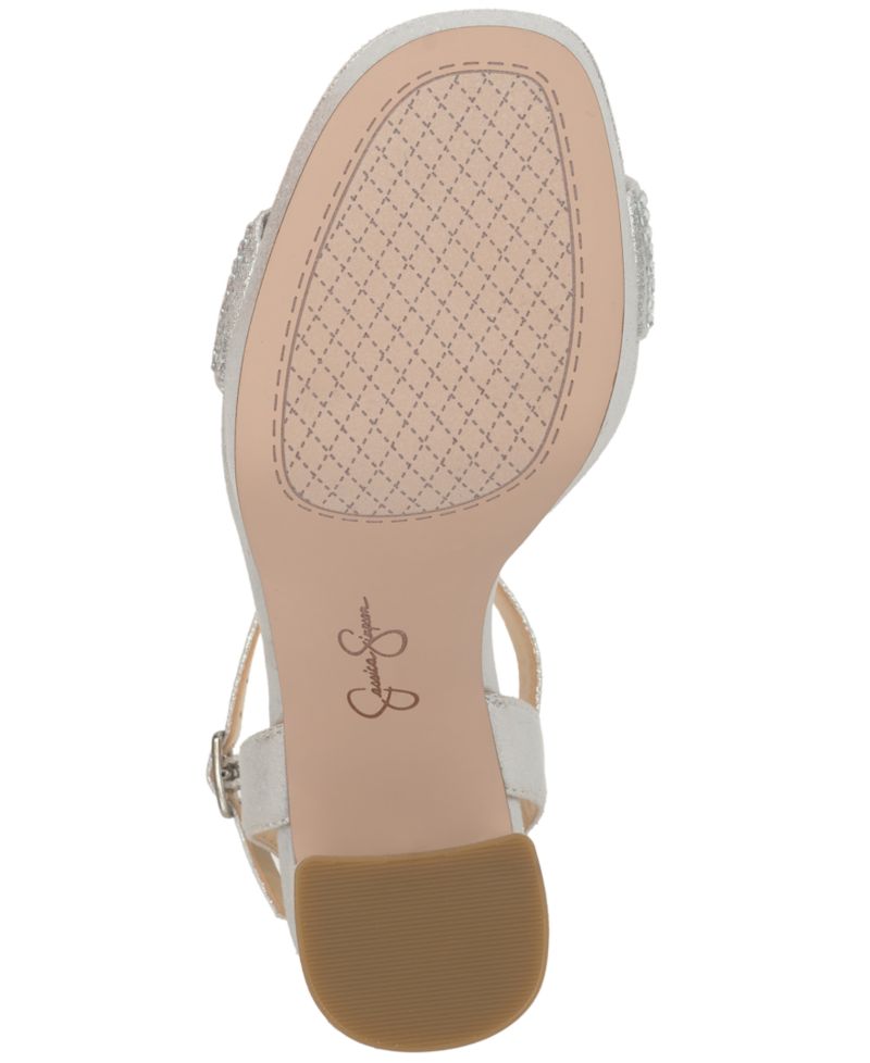 Women's Skilia Platform Block Heel Rhinestone Sandals