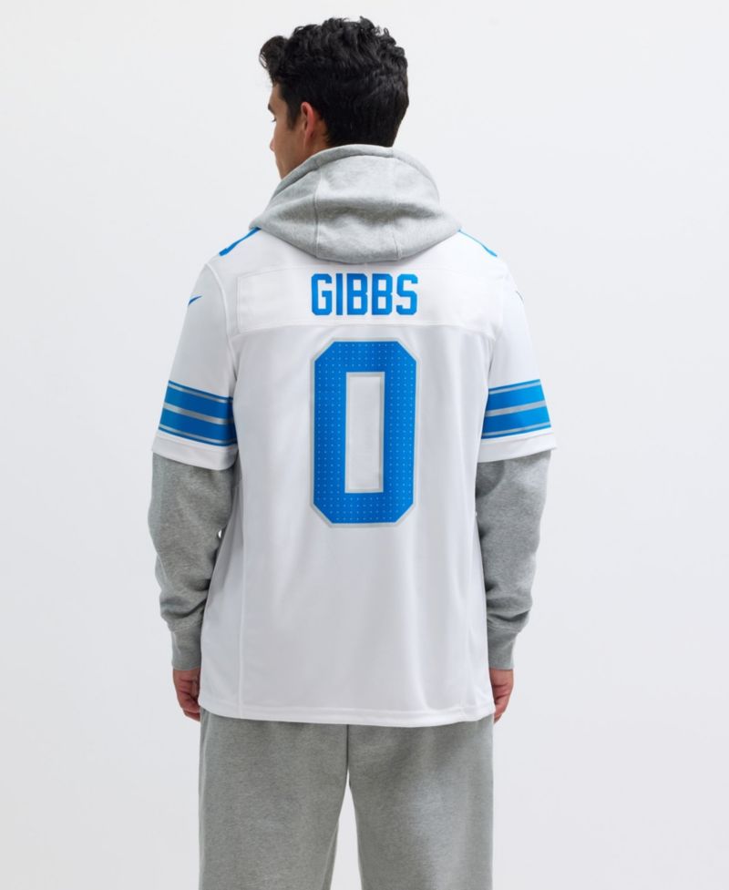 Men's Jahmyr Gibbs White Detroit Lions Vapor F.U.S.E. Limited Jersey