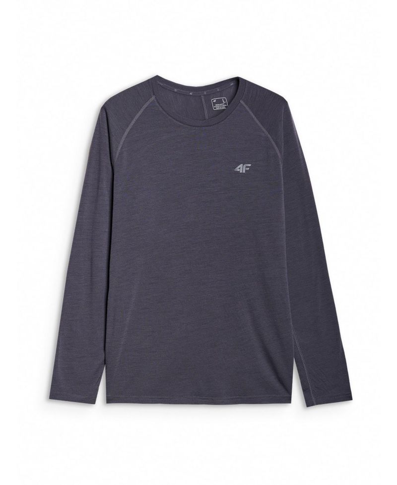 Men's Quick-Dry Trekking Long Sleeve Tee Crewneck Fit