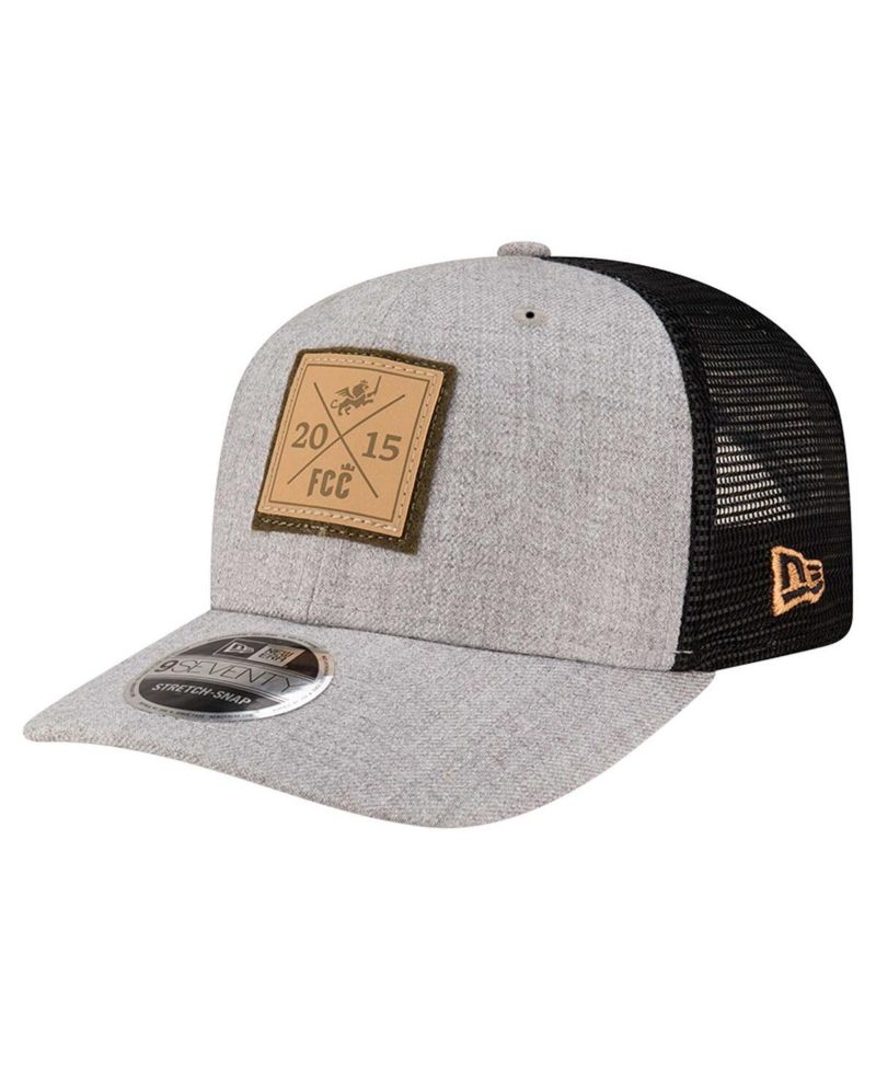 Men's Heather Gray FC Cincinnati 9SEVENTY COOLERA Stretch-Snap Adjustable Hat