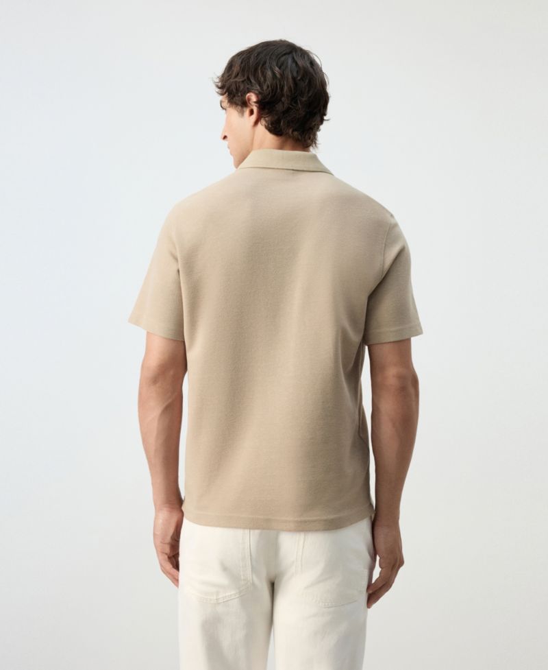 Men's Essentials Slim-Fit Pique Cotton-Blend Polo Shirt